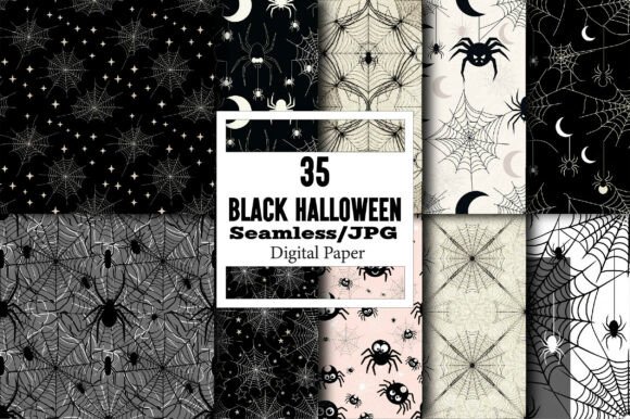Black Halloween Seamless Digital Paper: A Versatile Tool for Creative Projects
