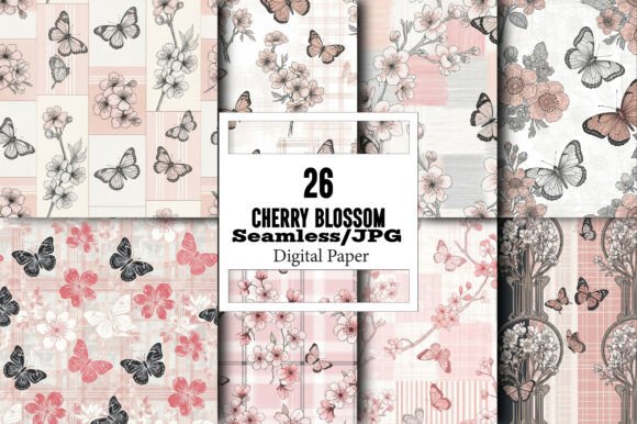 Cherry Blossom Digital Pattern: A Versatile Design