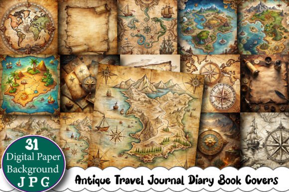 Discover the Versatility of Antique Travel Journal Diary Book Covers