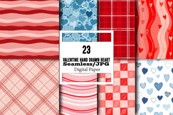 Embrace Creativity with Valentine Hand Drawn Heart Pattern: A Versatile Design Solution