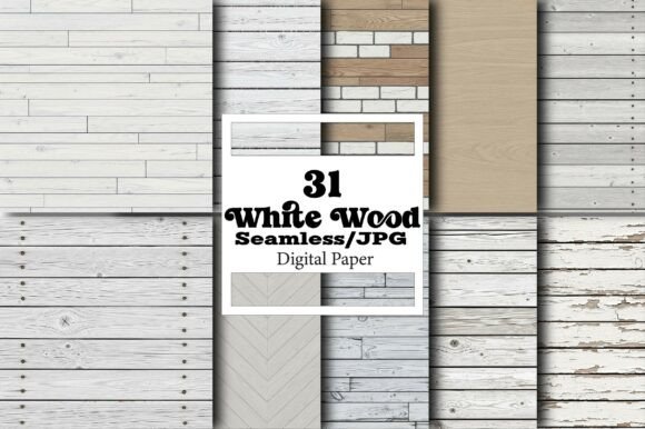 Explore Creative Possibilities with White Wood Digital Papers