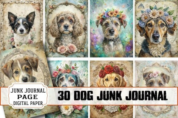 Explore the Creative World of Dog Junk Journal Papers