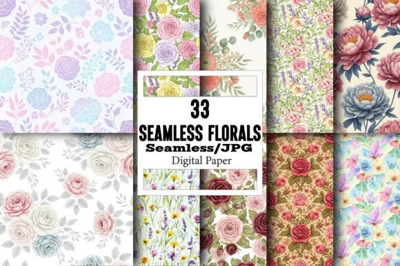 Explore the Versatility of Seamless Florals Digital Paper