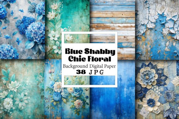 Exploring Blue Shabby Chic Floral: A Versatile and Charming Design Choice