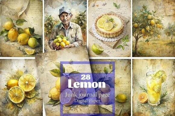 Exploring the Versatile World of Lemon Junk Journal Pages and Creative Stationery