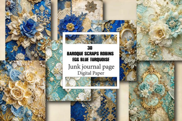 Exploring the Versatility of Baroque Scraps Robins Egg Blue Turquoise in Creative Projects