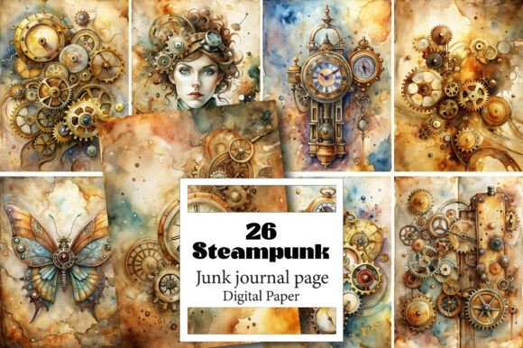 Exploring the Versatility of Steampunk Junk Journal Pages