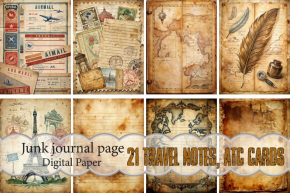 Exploring the Versatility of Travel Notes, ATC Cards Junk Journal
