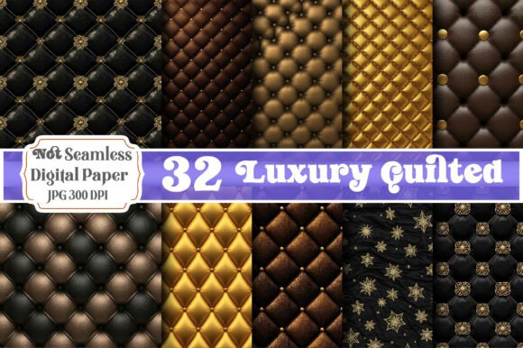 Luxury Quilted Seamless Paper: A Versatile Design Asset