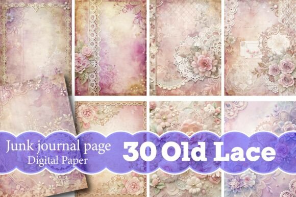 Old Lace Junk Journal Paper: A Versatile and Charming Resource for Creative Projects