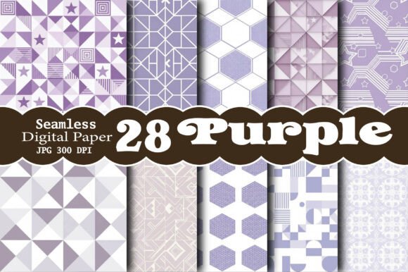 Unlock Creativity and Versatility with Purple Patterns Digital Paper