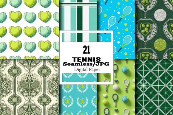 Unlock Endless Creativity with the Seamless Tennis Digital Paper Bundle