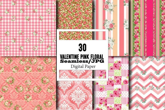 Valentine Pink Floral Digital Paper: A Strategic Asset for Creative and Professional Projects