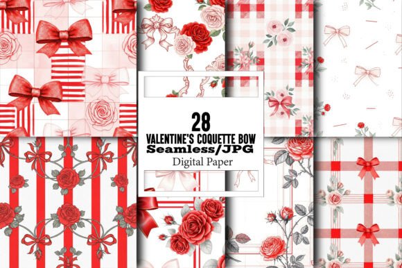 Valentine's Coquette Bow Digital Pattern
