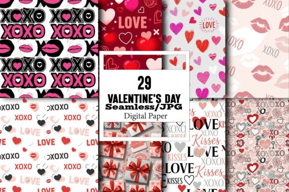 Valentine's Day Digital Paper Pack: A Versatile Creative Resource